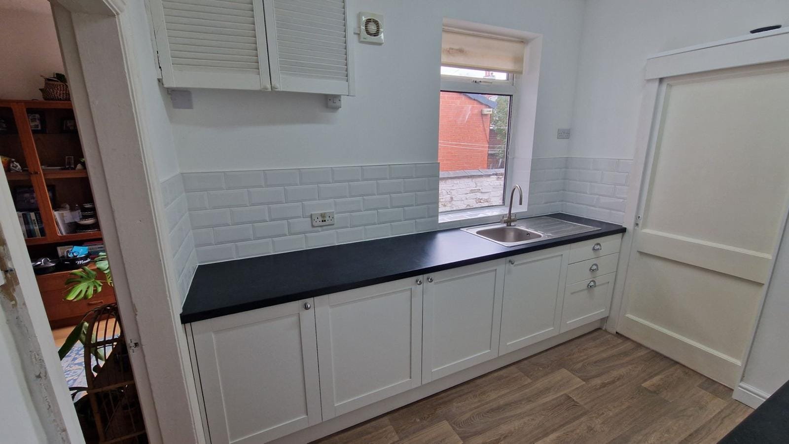 Finished kitchen detail, Stockport refurbishment