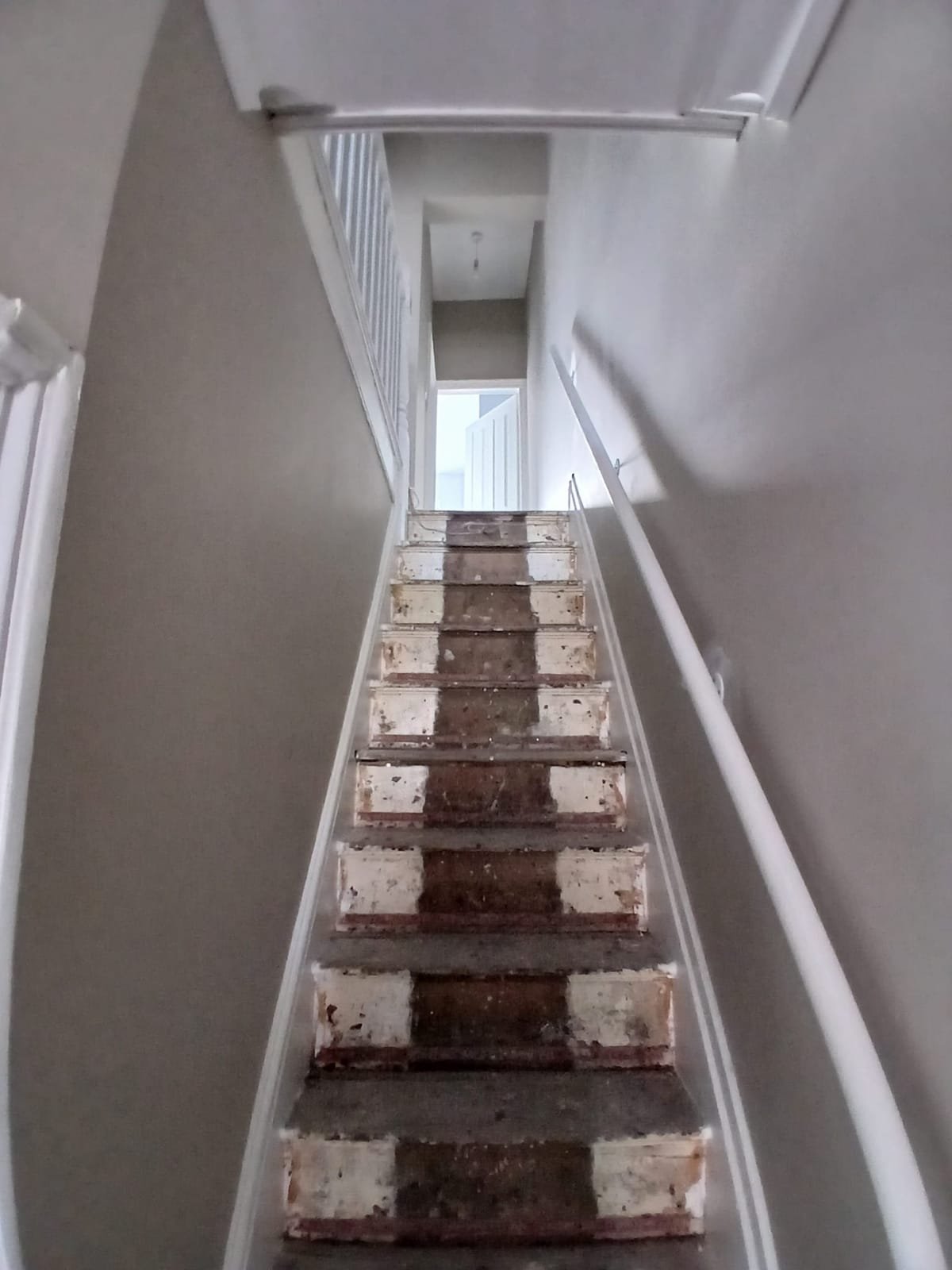 Fire damage restoration in progress
